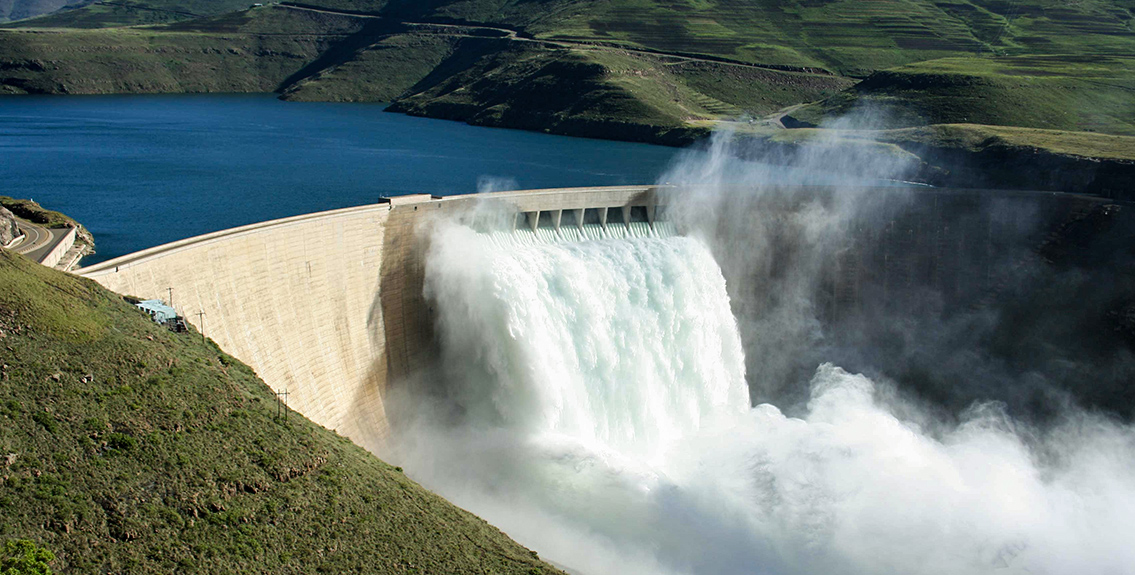 Katse Dam Wall